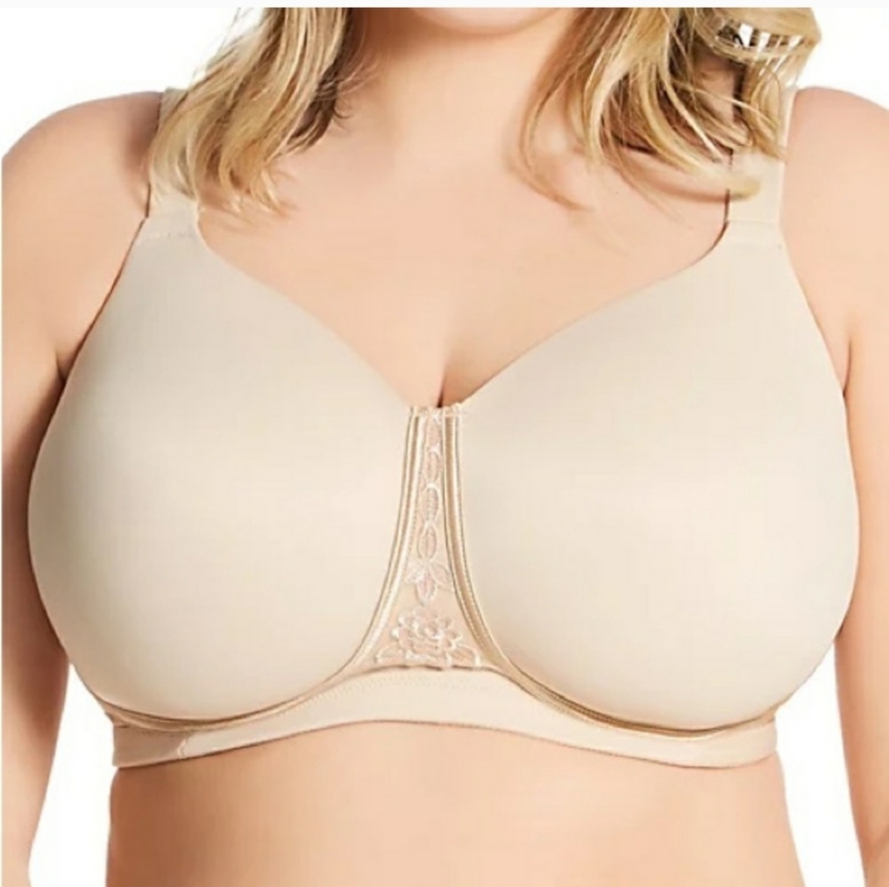 VANITY FAIR beauty back full figure 44D tan under wire bra NWOT